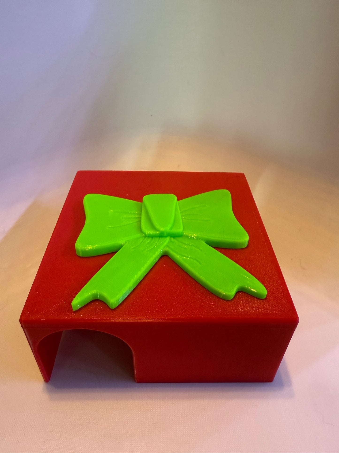 Present Hide with Embossed Bow